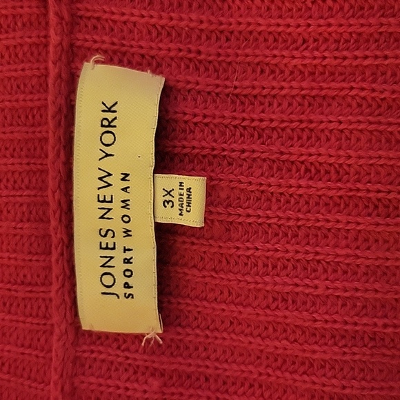 Bright pink tie waist sweater. - Picture 3 of 4